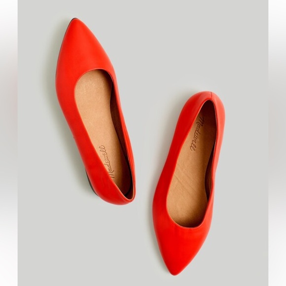 Madewell Shoes - Madewell The Ruth Ballet Flat Women's Size 6.5 Wild Poppy Red NEW
